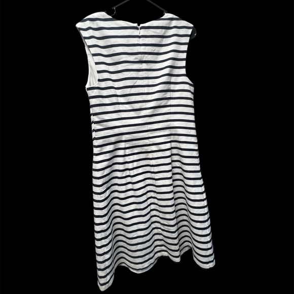 The Limited: Black and white striped pencil dress - Picture 2 of 3